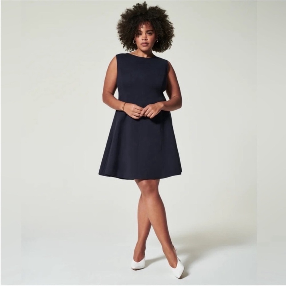 SPANX black Sleeveless Mini Dress